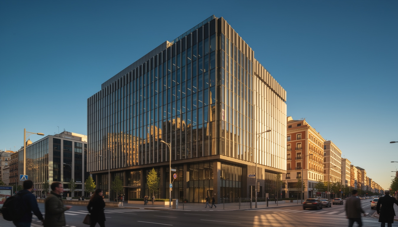 Edificio de oficinas en Madrid donde opera Trayectoria Viva