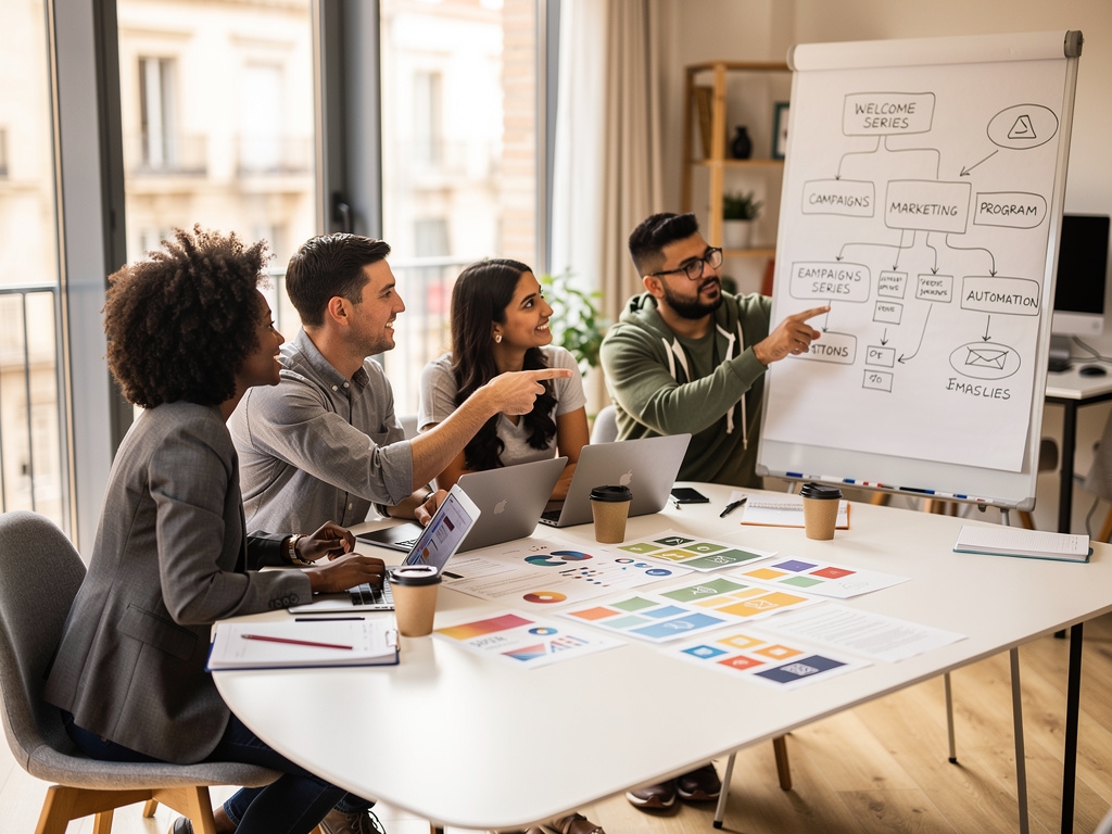 Sesión de trabajo colaborativo del equipo de Trayectoria Viva